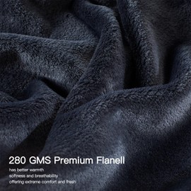 Rendiele Super Soft Throw Blanket for Sofa Couch Bed, 280GSM Lightweight Plush Warm Flannel Fleece Throw Single, Washable Fluffy Cozy Blankets for All Season 125 x 150 cm, Teal