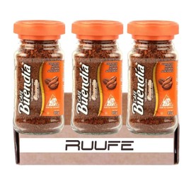 Buendia Instant Coffee Amaretto Coffee 100% Colombian Coffee 3 pack (2.9oz each) Cafe Instantaneo Amareto Cafe Colombiano Colombian Coffee