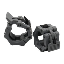 ValueHall 2" Barbell Collars- Quick Release Set of 2 Weight Clamp Collar Clips Great for Professional Strength Training V7050 (Grey)