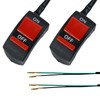 Trkimal 2pcs 22 mm Universal Motorcycle Handle On Off Switch,