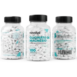 Glicinato de Magnesio Novalud – 100 Cápsulas de 500 mg | Magnesio Puro de Alta Absorción | Suplemento Natural para Relajación Muscular, Energía y Bienestar Integral