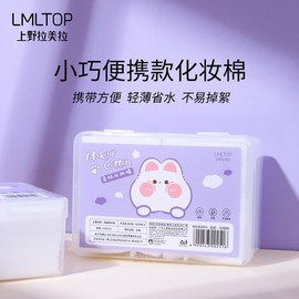 Love My Lifetop Thin, Water-Saving Cotton Pads 150Pcs Compact Free Size / 150 Sheets (Simple Gray Layout) 10ea