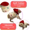 Lizards Clothes for Bearded Dragon Cotton Hoodies Leopard Gecko Costume,