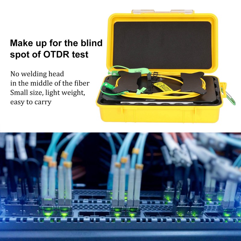 OTDR Launch Cable Box Optical Fiber Test Tool Dead Zone