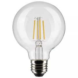 Satco S21227 - 4.5 Watt G25 LED; Clear; Medium base; 90 CRI; 3000K (6 Pack)