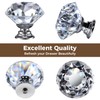 DEELF 12 Packs Kitchen Cabinet Knobs, 40 mm Crystal Cabinet