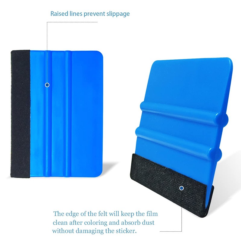 2 Pieces Wallpaper Smoothing Tool, Vehicle Vinyl Felt Squeegee Window