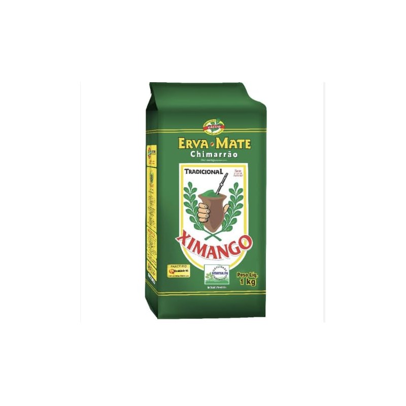 Erva Mate tradicional sem acucar para Chimarrao Brasileiro Ximango -