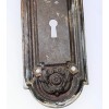 Antique Yale & Towne Nubian Door Knob Set + Back