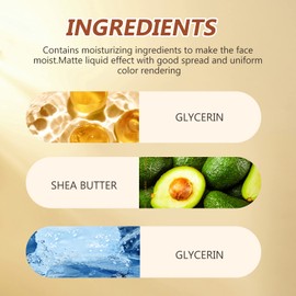 Highlighter Beauty Wall, Liquid Contour Beauty Wall, Shimmer Liquid Face Highlighter, Face Highlighter and Bronze Stick Attached with Cushion Applicator, Blush Pen for Face Cheekbones (04#)