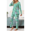 Anyally Women's Fall Pajama Sets, 2-Piece Lounge Sleepwear Ladies Pjs