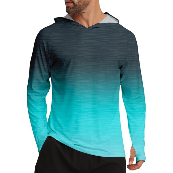 APTRO Men's UPF 50+ Sun Protection Long Sleeve Hoodie Shirts