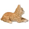 Pacific Trading Tabby Cat Lying Down Figurine 8.5 Inch