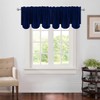 Aquazolax Window Scalloped Valances for Kitchen Blackout Decorative Scalloped Valance