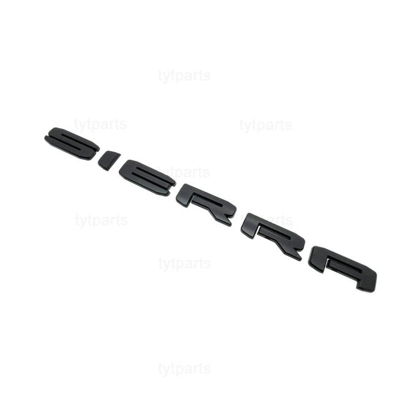 GMC 2019 - 2025 Matte BLACK GMC SIERRA LETTER Replacement