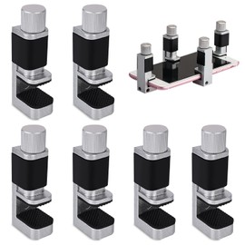 Nizirioo Pack of 6 Adjustable Metal Clamp Attachment, LCD Display Clamp, Mounting Clamps Clip LCD Screen, Phone Screen Repair Tools, Adjustable Repair Tool for Smartphone Computer