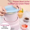 Silicone Lids for Cuisinart 1-1/2-Quart Freezer Bowl, 2 Pack Reusable