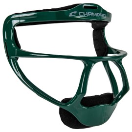 Champro Softball Fielders Magnesium Fastpitch Youth Face Mask BBQ Mask for Teenagers, Forest Green