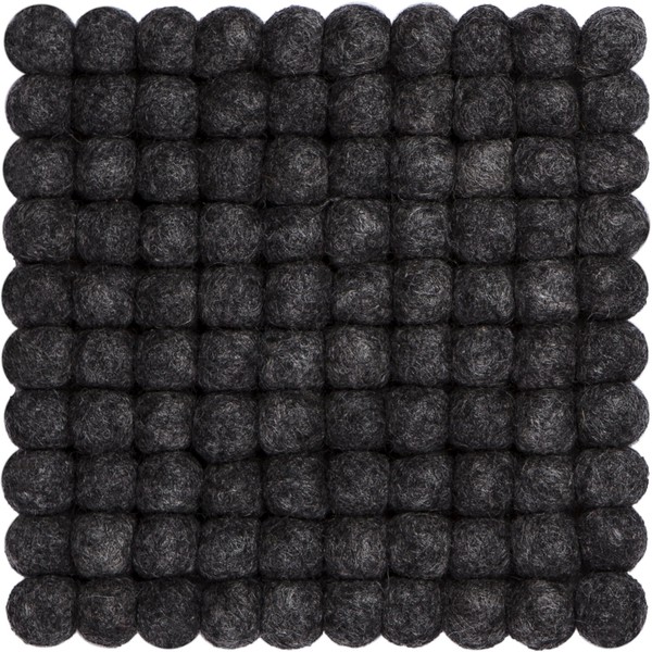 myfelt Hugo Pure New Wool Felt Ball Square Trivet –