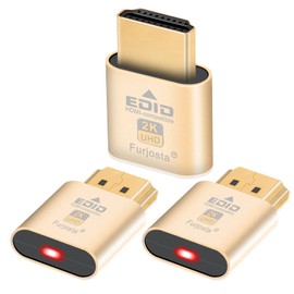 Dummy Plug Headless Ghost Display Emulator Premium Aluminium PC HDMI-Compatible Fit Headless 1920x1080 New 4RD@60Hz 2K-3P