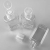 FOOCHY 60 Pack Clear Hand Sanitizer Bottles Empty Plastic Refillable