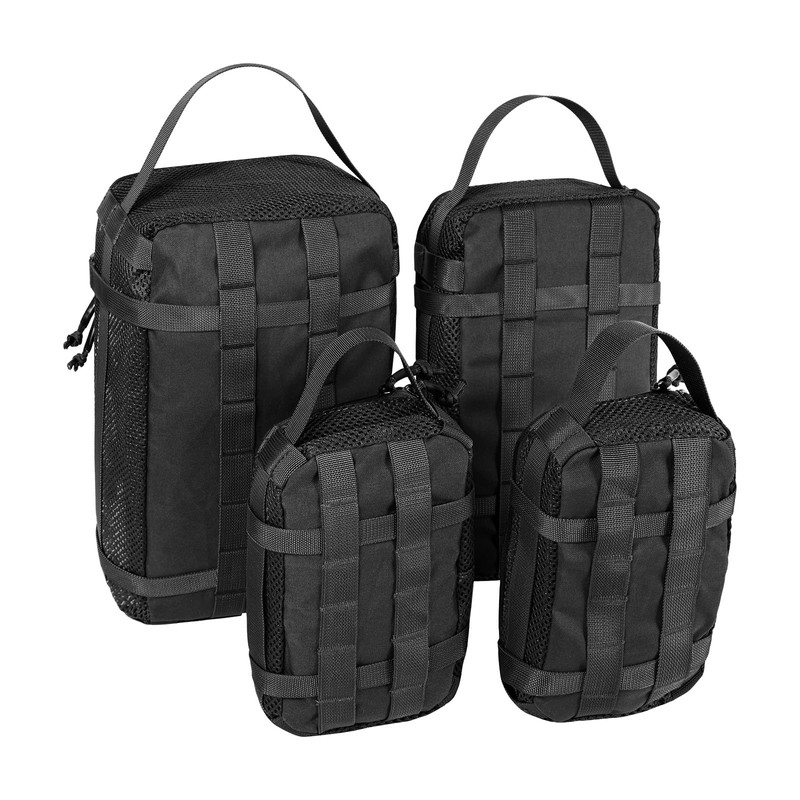 CASONMMAX 4 Set Tactical Packing Cubes ，Compressible Mesh Duffle Storage