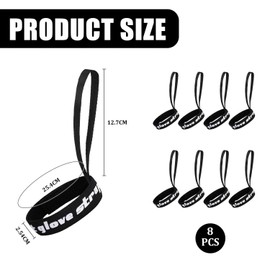 VEHYEGOI 8 Pieces Glove Suspension Straps, Elastic Glove Straps, Ski Glove Anti-Lost Straps, Ski Sports Equipment, Glove Accessories