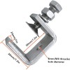 0-25Mm Mini Stainless Steel C Clamps for Mounting, 4Pcs Heavy