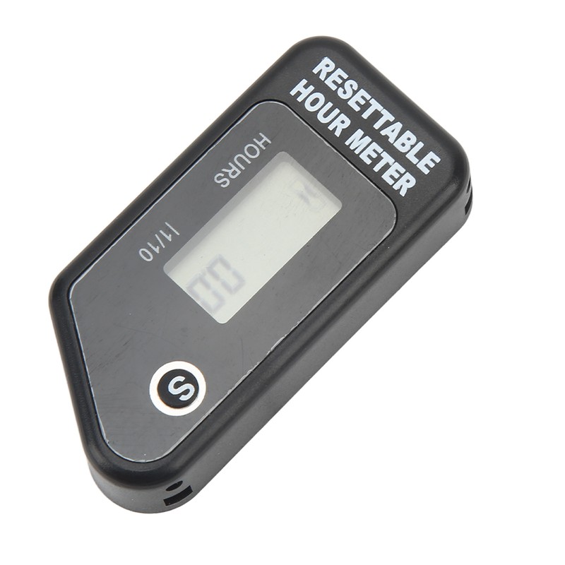 Motorcycle Digital Tach Hour Meter LCD Display Timer IP68 Waterproof