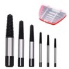 6-Piece Left Extractor Set, M3-M25, Screw Extractor Set, Professional Extractor
