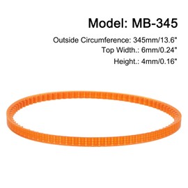 uxcell 4pcs MB Series Standard Sewing Machine Belts MB-345 Motor Drive V Belt, 345mm / 13.6" Outside Circumference