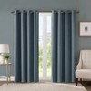 SunSmart Total Blackout Lined Panel Pair with Grommets, Indigo Blue