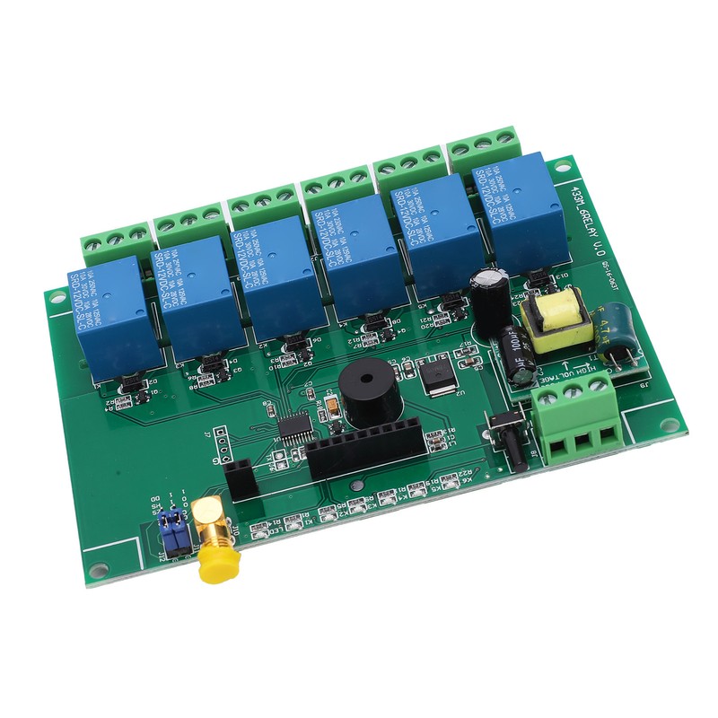 Relay Board 6 Channel RF Remote Control Relay Module for