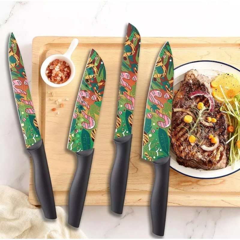 Marco Almond Knife Set - 6 Stainless Steel Kitchen Knives