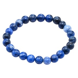 Amazing Gemstone Sodalite Bracelet for Women Men's Gifts - Protection Healing Crystal Bracelet - 8mm Gemstone Beaded Stretchable Bracelet