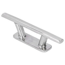 Fydun Tacos de Base Abierta para Barco 200mm/8in Acero Inoxidable Cornamusa de Amarre Tipo Tubo Elíptico Muelle Muelle Cuerda para Barco Yate RV