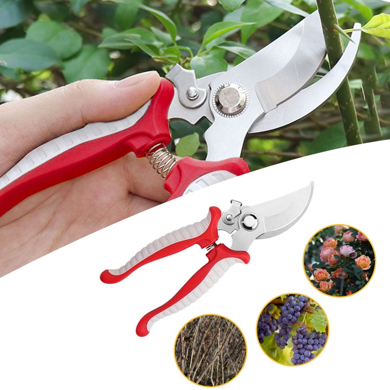 Stainless Steel Pruning Shears Multifunctional Garden Shears Orchard Flower Branch