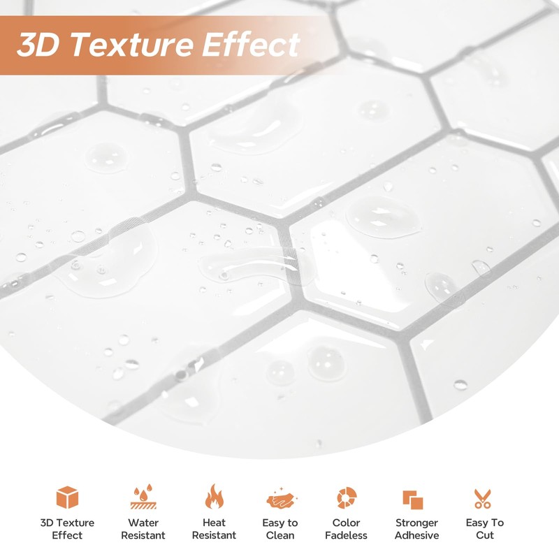 Vamos Tile Upgraded Thicker Design Peel and Stick Backsplash Tile,