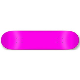 Moose Blank Skateboard Deck, Neon Pink, 8-Inch