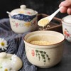 mehrido Ceramic Sugar Bowl with Lid and Spoon – 400ml