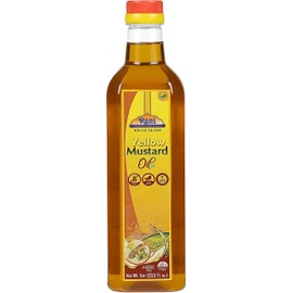 Rani Yellow Mustard Oil (Kachi Ghani) 33.8 Ounce (1 Liter) NON-GMO | Gluten Free | Kosher | Vegan | 100% Natural