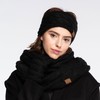 ccbeanie CC Winter Fuzzy Fleece Lined Thick Knitted Headband Headwrap