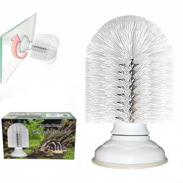 Turtle Brush with Suction Cup,Turtle Tank Decor,Screw The Upgraded Turtle