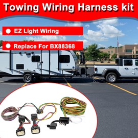 Towing Wiring Harness kit for Blue Ox BX88368 EZ Light Wiring,Towed Vehicle Wiring Kit Used for for Jeep Willys 2021-2024, for Wrangler JL 2018-2024 & for Gladiator 2020-2024