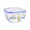 PRIVILEGE 63485 Square Glass Food Storage Container, Clear, One Size