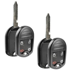 Key Fob Keyless Entry Remote Shell Case & Pad fits Lincoln Mercury CWTWB1U793 4 Btn, Set of 2