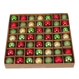 49PCS Mini Christmas Ball Ornaments, Mini Christmas Tree Decorative Balls Small Shatterproof Christmas Baubles for Xmas Christmas Tree, Christmas Wreath Ornaments and Party Decor