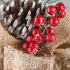 Factory Direct Craft Set of 2 Sparkling Snowy Artificial Pine