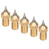 5Pcs 3D Printer Nozzle Set Brass with Stainless Steel Tips