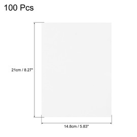 sourcing map 100PCS White Color Cardstock, 8" x 6" Origami Cardstock Paper Sheets for Printing, DIY Drawing, Art Crafts Supplies